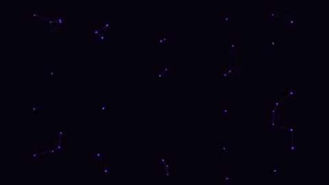 Purpl Particle Network Orbital Node Network Loop Stock-Footage 342611898