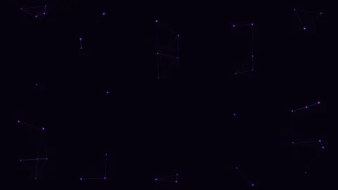 Purpl Particle Network Pulse Node Network Loop Stock-Footage 342611940