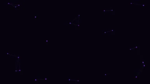 Purpl Particle Network Sparse Calm Network Loop Stock-Footage 342612119