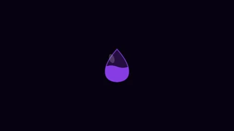 Purpl Water Drop Save Eco Eco Green Animation Loop Stock Footage 342610328