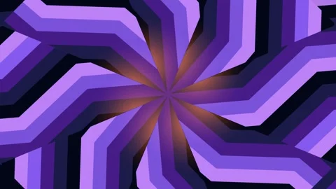 Purple 3D Geometric Pattern Rotating Animation. Stock Footage 331489351