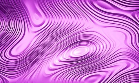 Purple, 3D, metallic texture or background wavy ripple pattern Stock Illustration