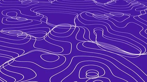 Purple 3D Topographic map background concept abstract background. Space Ge... Stock Photos