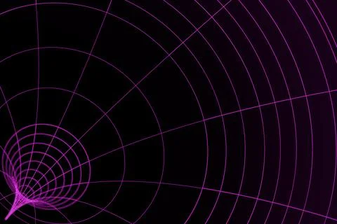 Purple 3D vortex grid Stock Illustration