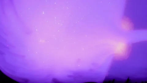 Purple Abstract Art Fluid Effect Exploding. Nonmaterialistic Concept Stock Footage 265878808
