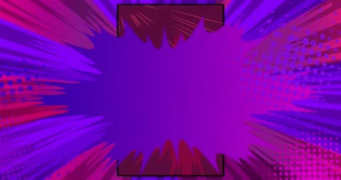 Purple Abstract Background. Comic Book Style Stock Footage 167678673