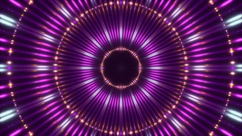 Purple abstract background, flashing light and motion particles, loop Stock Footage 130642276