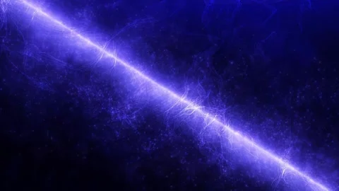 Purple abstract background with flickering particles in glowing line Stock Footage 255886376