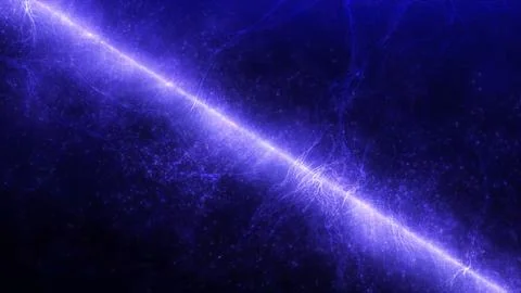 Purple abstract background with flickering particles in glowing line Stock Illustration