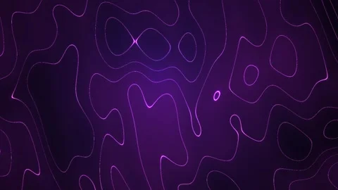 Purple abstract background with glowing lines and shapes. Stock Footage 336707536