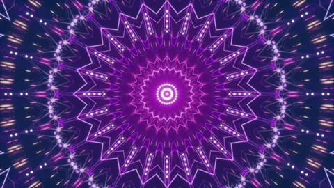 Purple abstract background, kaleidoscope, loop Stock Footage 91220058