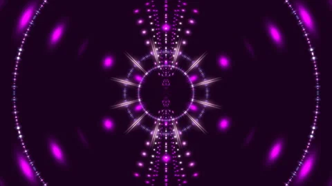 Purple abstract background, motion particles and flashing light, loop Stock Footage 134283705