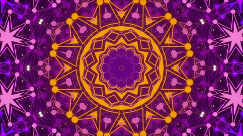 Purple abstract background, motion shapes, kaleidoscope, loop Stock Footage 104902858