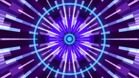 Purple abstract background, motion shapes and flashing light, loop Stock Footage 145670856