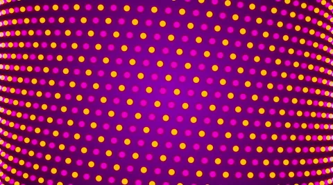 Purple abstract background, particles pink and yellow circles, loop Stock Footage 54563186