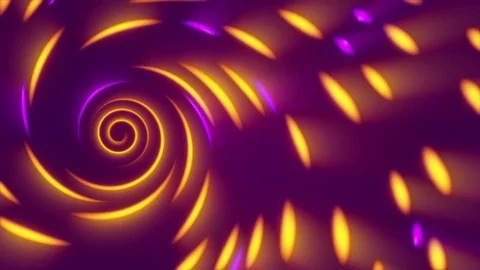 Purple abstract background, vortex gold light, loop Stock Footage 69777062