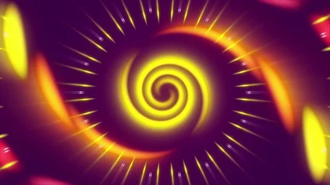 Purple abstract background, vortex gold light, loop Stock Footage 69777132