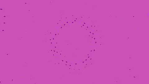 Purple abstract dots forming a circular shape Illustrazione stock