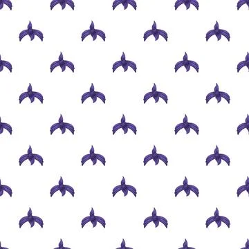 Purple abstract floral pattern creating a seamless design Illustrazione stock