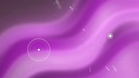 Purple Abstract Fluid Motion Background with Glowing Circles and Particles 4K 스톡 동영상 329264682