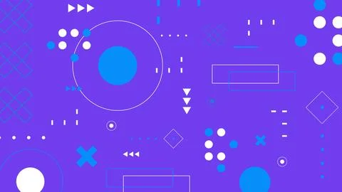 Purple Abstract Geometric Background Stock Illustration