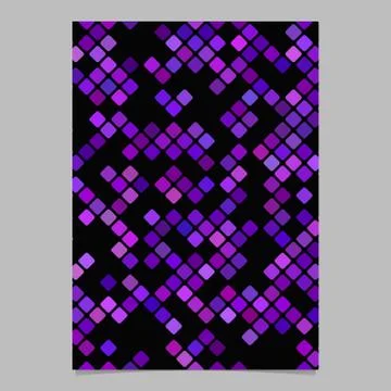 Purple abstract geometric diagonal square pattern background brochure template イラスト素材