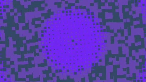 Purple abstract halftone pixel pattern background Stock Illustration