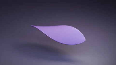 Purple Abstract Leaf Twisting in a Seamless Loop 库存影片 347949188