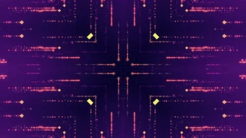 Purple abstract light symmetrical pattern background for VJ loop. Stock Footage 152557953