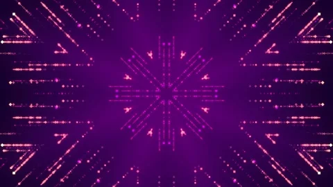 Purple abstract light symmetrical pattern background for VJ loop. Stock Footage 152558004