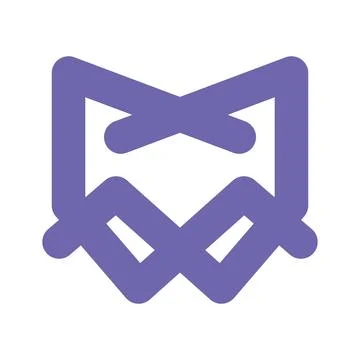 Purple Abstract Minimalist Geometric Shape Stock Illustration