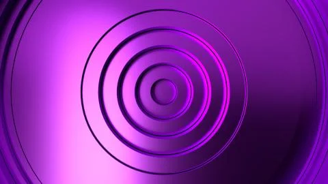 Purple abstract pattern of circles with the effect of displacement. Metal cir Stock Illustration