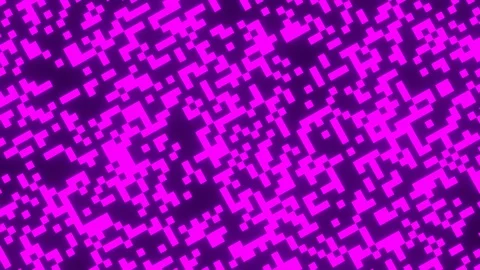 Purple Abstract Pixelated Background or QR Code Rotate on Flatlay View Stock Footage 130039224