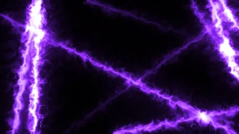 Purple abstract plasma background with glowing lightning cracks, smoky dark.. Stock Footage 337877886