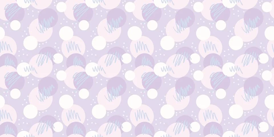 Purple abstract repeat pattern background, cute wallpaper, Stock Illustration