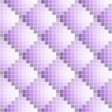 Purple abstract seamless pixel pattern. Illustrazione stock
