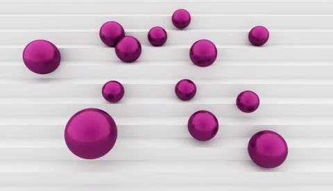 Purple abstract sphere concept rendered Stock Illustration