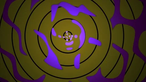 Purple abstract spiral target design element. Stock Footage 340040097