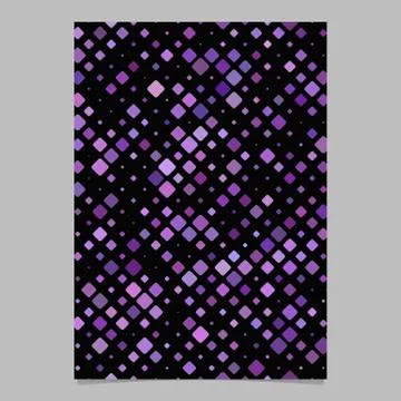 Purple abstract square pattern poster template Иллюстрация