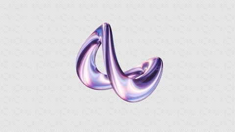 Purple abstract symbol seamless loop with alpha channel 库存影片 335352798