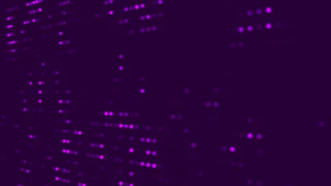 Purple abstract technology background with blurred dots Stock Footage 302980234
