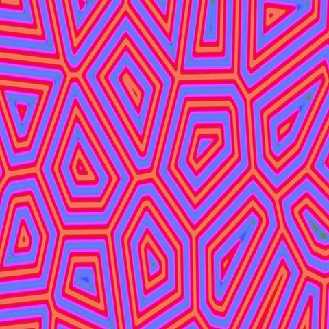 Purple Abstract Turtle Shell Fluid Cells Pattern Retro Motion Background Small Stock Footage 69731422