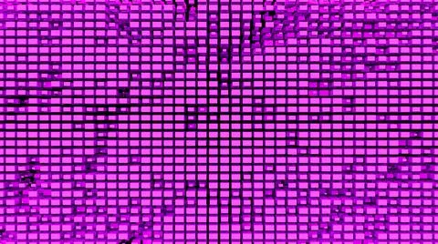 Purple abstraction with a large number of rectangular cubes.  Stock Illustration
