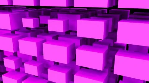 Purple abstraction with a large number of rectangular cubes.  Illustrazione stock
