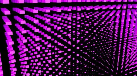 Purple abstraction with a lot of small rectangular cubes.  Illustrazione stock