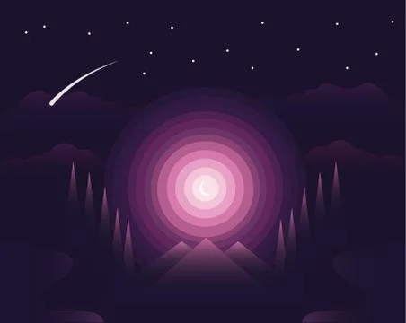Purple ad Stock Illustration