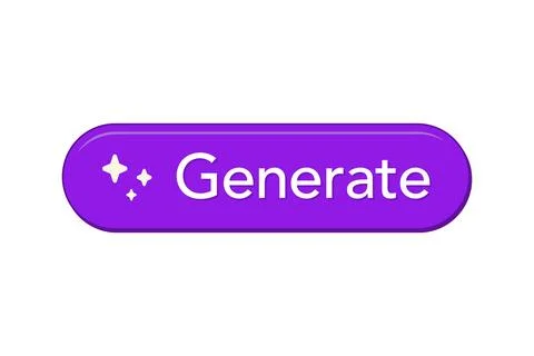 Purple AI Generate Button Vector 스톡 일러스트