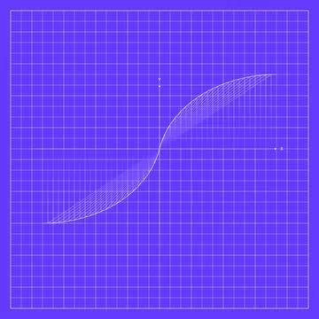 Purple algebraic graph background featuring a fine square coordinate grid and a 스톡 일러스트