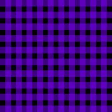 Purple and Black Check Pattern Fabric Texture Background Stock Illustration