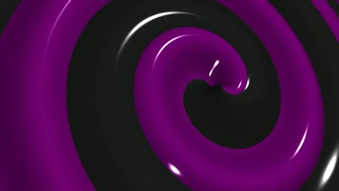 Purple and Black Spiral Waves, Background, Unique Design, Paints, Exclusive Stock Footage 303661059
